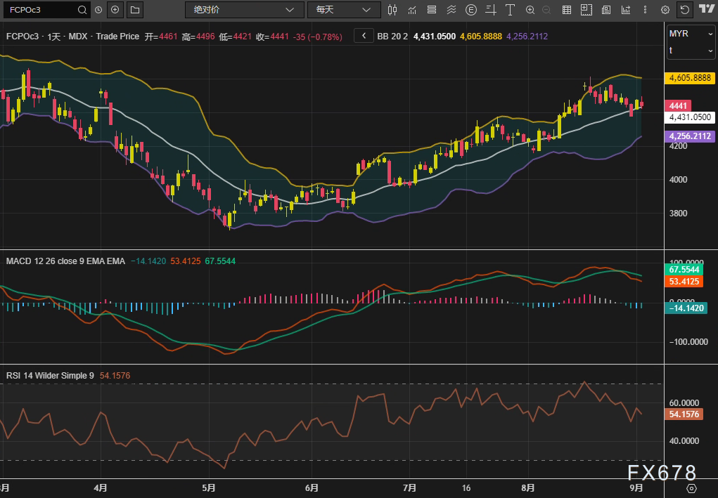 棕榈油多空拉锯4500关键位：印度需求能否对冲油脂板块压力？(图2)
